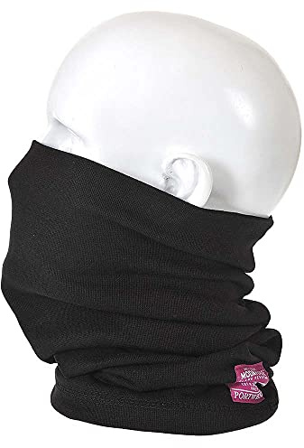 Portwest Prenda Para El Cuello Ignífuga Y Antiestática, Color: Negro, FR19BKR