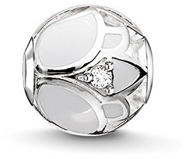 Thomas Sabo Damen Bead Lotusblüte Karma Beads 925 Sterling Silber K0205-041-14