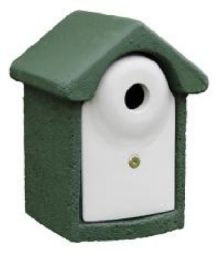C J Wildlife Nistkasten aus Holzstein, 32 mm, Grün