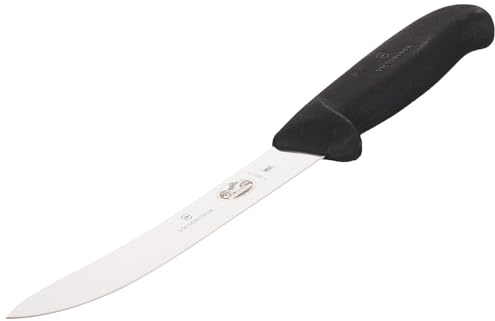 Victorinox, coltello da macellaio Fibrox, nero, lunghezza: 15 cm, 5.7603.15
