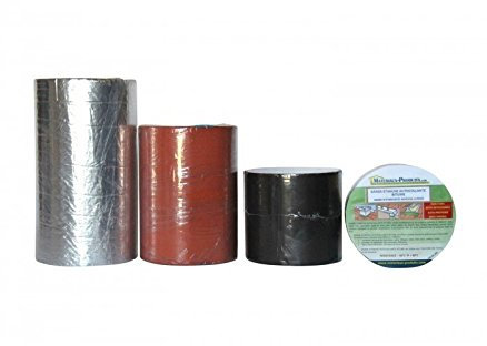 MATPRO - Bande d'Étanchéité Toiture & Terrasse Bitume - Autocollante à Froid - Indéchirable - Prête à l'Emploi - Idéal Tout Support - Tuile - 10m x 45cm