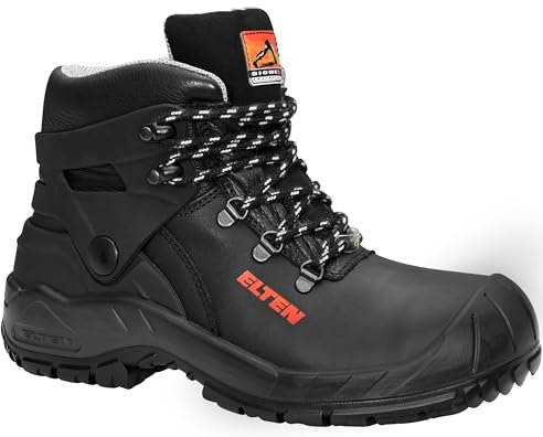 ELTEN Sicherheitsschuhe Renzo Biomex ESD S3S, Damen und Herren, Leder, Stahlkappe, robust 42, Schwarz