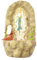 Florentine Our Lady of Lourdes Virgin Mary small Holy water font 6 Inspirations gift 15cm