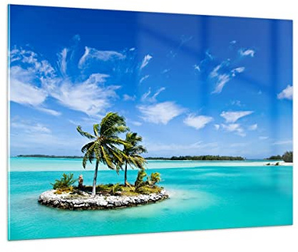 ARTTOR Impression sur Verre Moderne 100x70cm Paysages Maritime - 2386