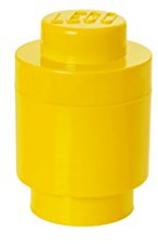 LEGO ROOM Copenhagen Round Storage Box 1, Yellow