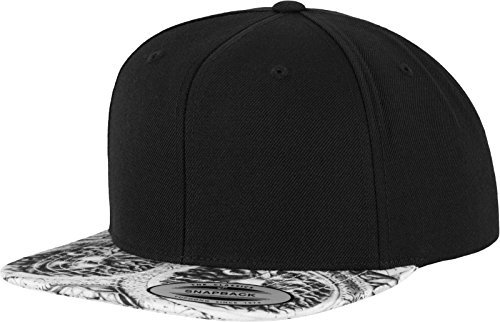 Flexfit Unisex Sun King Snapback Kappe, blk/Wht, Einheitsgröße