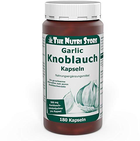 Knoblauch 500 mg Kapseln 180 Stk. - die geruchsarme Alternative zum puren Knoblauchverzehr