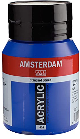 Amsterdam Standard Series Acrylic Jar 500 ml Ultramarine 504 (17725042)