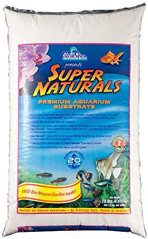 CaribSea Moonlight Sand - 20 lbs - Soft & Natural Substrate for Freshwater Aquariums, Enhances Aesthetic Appeal & Supports Aquatic Environments