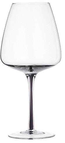 Rotweinglas SMOKE klar/grau 0,65 l 4er Set