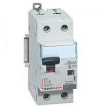 411002 Disjoncteur Différentiel 16a - 30ma - Type Ac - 1p+n - 2 Modules - Neutre à Droite - Auxiliarisable - Legrand
