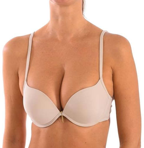 Selene, Sujetador Mujer con Escote en V, Aros y Copas Doble Push-Up, Colección Raquel