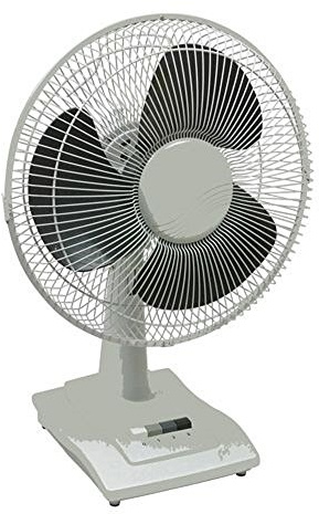CED 12 3 Speed Oscillating Desk Fan Easy Height Adjustment.