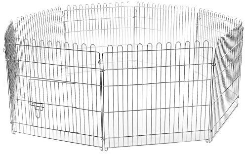 ESTEXO Freilaufgehege 8-Eck Hasen Auslauf Freigehege Kaninchen Nager Freilauf