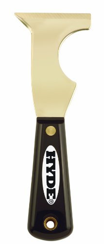 Hyde Tools 2975 5-in-1 Brass Multi-Tool, Black and Silver