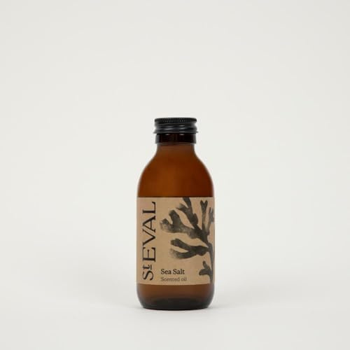 St Eval Sea Salt Reed Diffuser Refill, 150ml, Lasts Up to 3 Months | A Bracing Sea Breeze and Bursting Citrus | Top Up Your Reed Diffuser | Made in Cornwall | B Corp Certified