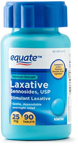 Equate Sennosides estimulante laxante Paquete de 1