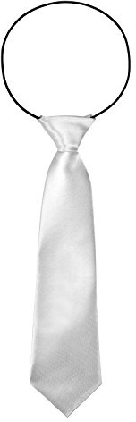 BomGuard barnslips – glänsande och elastisk – 28 × 7 cm – festlig och bekväm – för pojkar och flickor, Vit, One size