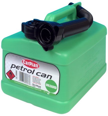 CarPlan TPH005 5L Fuel Can, Unleaded Petrol (Green)