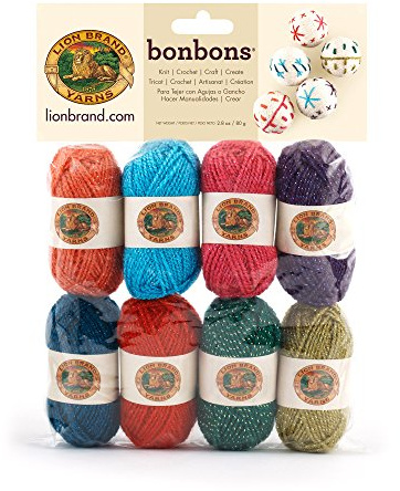 Lion Brand Yarn 601-660 Bonbons Yarn, Celebrate