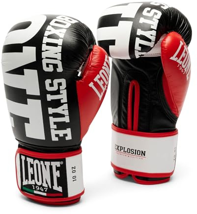 LEONE 1947, Boxing Gloves Explosion Unisex 14OZ Black GN055