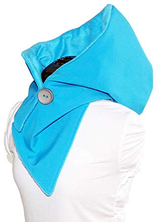 Kapuzenschal - Softshell/wasserdicht/türkis