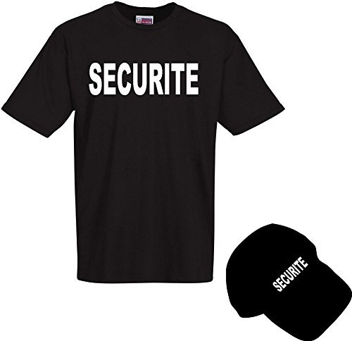 Ensemble Tee Shirt sécurité + Casquette sécurité Noir
