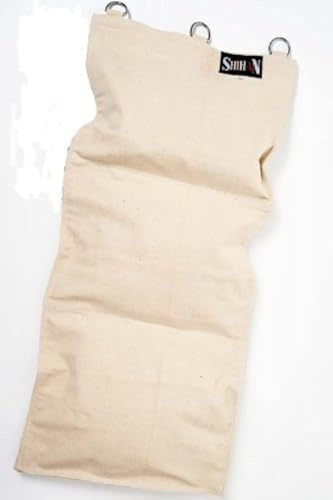 Kung Fu SAND Wall Punch Bag 3 Section - WHITE, Wing Chun,Wall Boxing Strike Bag,Punch Mitts