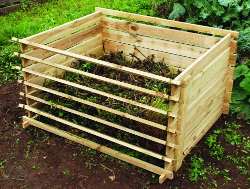 Primrose 718L Easy Load Slatted Composter Wooden Pressure Treated Compost Bin 120cm x 92cm