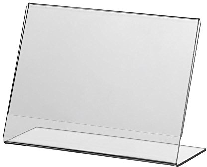 5 x L-Ständer DIN A3 Acryl / Querformat / schräg / VKF Renzel / Menükartenhalter / Tischaufsteller / Plakataufsteller / Werbeaufsteller