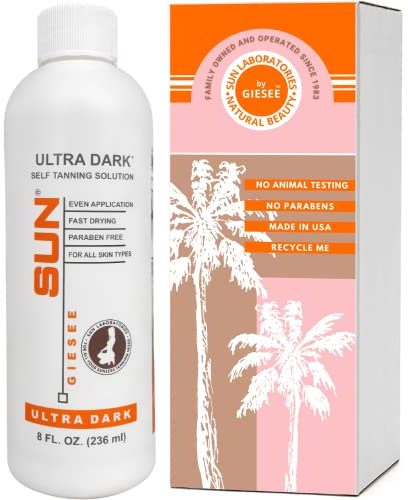 Sun Labs Self-Tanning Spray for a Golden Glow - Ultra Dark - 8 fl. oz. Bottle. Bottle This is not a self tanning lotion. This is a solution made for airbrush tanning machines.