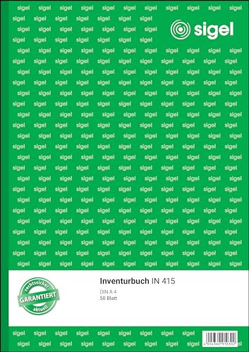 Sigel© Inventurbuch, A4, 50 Blatt, 50 Blatt