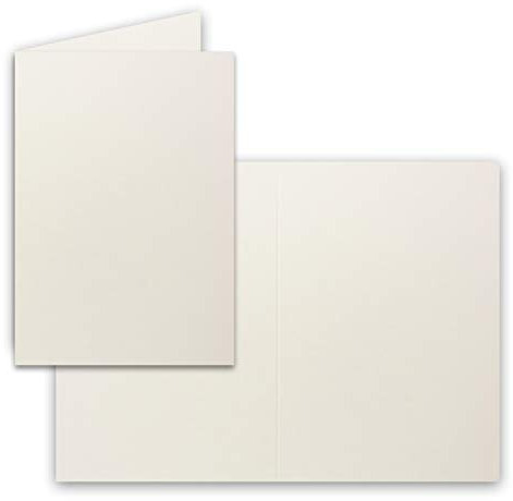 25 Faltkarten B6 - Natur-Weiss - PREMIUM QUALITÄT - 11,5 x 17 cm - sehr formstabil - für Drucker geeignet! - Qualitätsmarke: NEUSER FarbenFroh!!