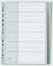 Leitz Register für A4, Deckblatt aus Karton und 31 Trennblätter aus Kunststoff, Taben mit Zahlenaufdruck 1-31, Überbreite, Grau, 12810000