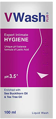 VWash Plus Intimwäsche mit Sanddornöl und Teebaumöl 100 ml (1er Pack)