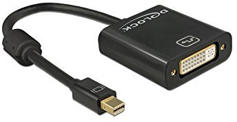 Delock Adapter mini Displayport 1.2 Stecker > DVI Buchse 4K Passiv schwarz