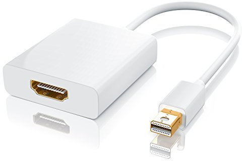 CSL - Mini Displayport auf HDMI Adapter Full HD - inkl. Tonübertragung - Kompatibel mit Thunderbolt 1- und Thunderbolt 2-Ports - Full HD HDTV 1080p - kompatibel mit Apple Lenovo Surface