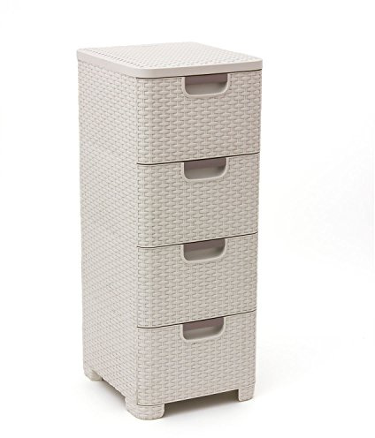 CURVER Regal mit 4 Schubladen Style