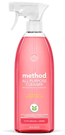 Method All-Purpose Cleaner, Pink Grapefruit, Perfect for Most Counters, Tiles, Stone, and More, 28 oz spray bottle