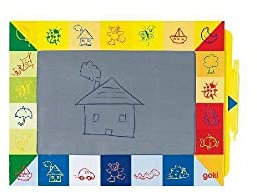 goki 58999 Zaubertafel, 27 x 19 cm, Pappe, bunt (1 Stück)