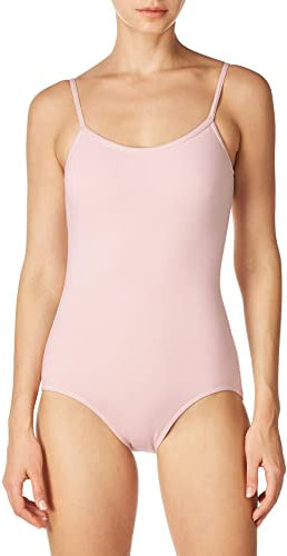 Capezio Damen-Einteiler, Gymnastikanzug mit verstellbaren Trägern, Pink, M