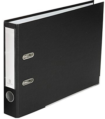 Bindertek 2-Ring Premium Top-Opening Binder for Top-Punched Paper - Black, 2 Spine Width, 300 Sheet Capacity, 1.9 Lever Arch Ring Mechanism, Linen-Textured Covers, Steel Reinforced Edges
