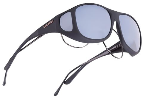 Cocoons Pilot (L) Black Polarized Silver Mirror