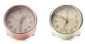 Gold oder Kupfer Wecker Design von Kikkerland Uhr Reisewecker AC10-A-EU NEU