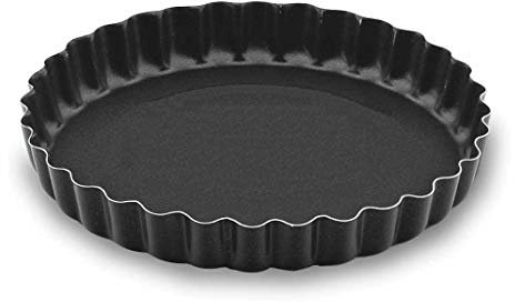 Lacor 68732 Moule à Tarte Aluminium Antiadhésiférent 32 cm, Noir