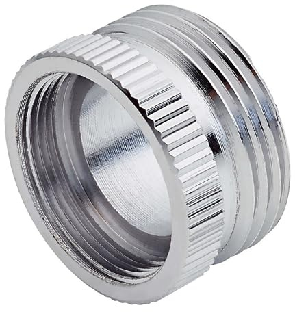 Schläfer 614310 | Adattatore Rubinetto Maschio Femmina, Filetto Interno m22x1 x Esterno 3/4, Compatibile con Riduttore Neoperl, Finitura in Ottone Cromato