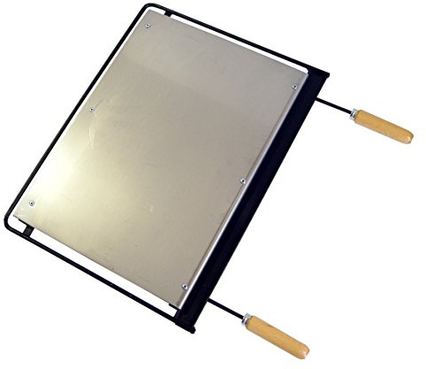 Imex El Zorro – Plancha Barbacoa Hierro | 56x41 cm | Superficie Resistente y Homogénea para Carne, Pescado y Verduras | Compatible con Barbacoas de Carbón, Leña y Gas