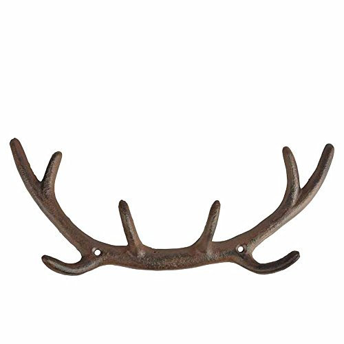 Esschert Design Wandhaken, Garderobenhaken Motiv Geweih