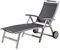 Sieger 351/A-G Klapprollliege Trento, Aluminium, Vollkunststoff und Textilux-Gewebe, graphit-grau