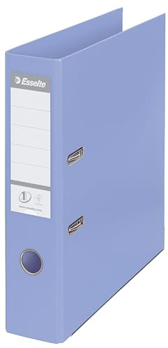 Esselte Solea, A4, Lever Arch File, 75 mm Spine, 500 sheets Capacity, Plastic Cover, File Folder, Blue, 231036